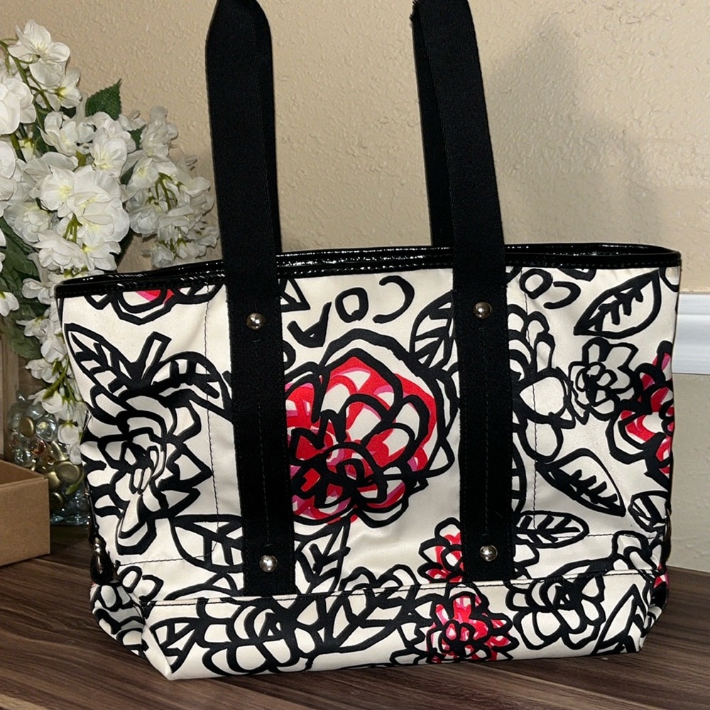 Coach Poppy Kyra Daisy medium tote bag C 1194-F16583 - Picture 3 of 16